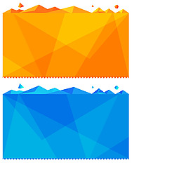 手繪漸變幾何元素