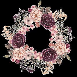 花環(huán)設(shè)計(jì)透明素材