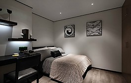 簡(jiǎn)約風(fēng)臥室工作區(qū)效果圖
