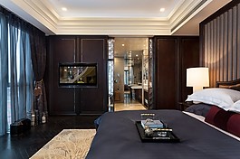 歐式臥室床效果圖