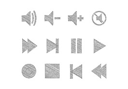 媒體播放器按鈕圖標(biāo)
