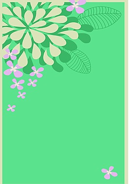 簡約花紋背景模板