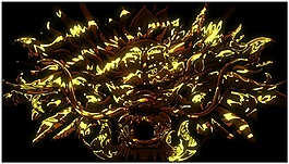 黄金涟漪动态视频素材