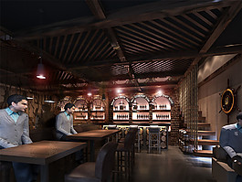 現(xiàn)代古典酒莊裝修實(shí)景圖