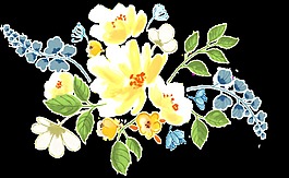 芬芳花朵透明素材