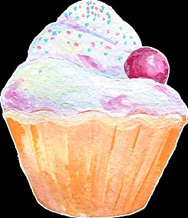 美味蛋糕卡通透明素材