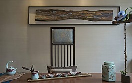 中式室內(nèi)茶室裝修效果圖