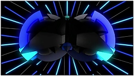 藍色線條動態視頻素材