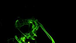 綠色煙氣飄逸變幻視頻素材