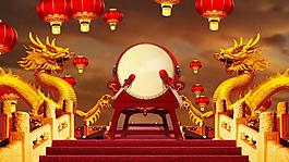 喜庆中国龙国风动态背景视频素材