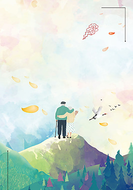 油畫(huà)森林浪漫背景