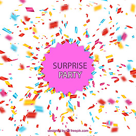 五彩碎片矢量圖H5背景