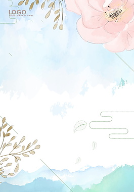 小清新水墨背景图