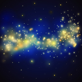 星空手繪卡通矢量素材