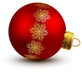 漂亮的紅色圣誕球免摳png透明素材