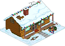 圣誕雪房子免摳png透明素材
