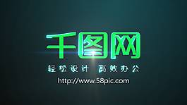 颗粒文字logo展示科技多彩片头