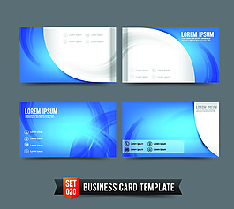 藍(lán)色公司名片矢量素材