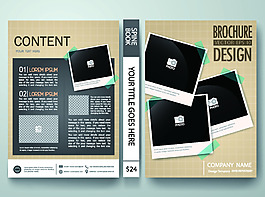 雙色拼接英文海報(bào)卡通矢量背景素材