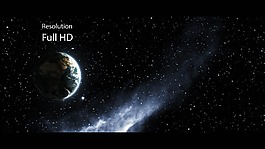 巨大太陽系中的星球特效素材包AE模板