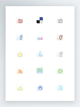 簡(jiǎn)單的社交軟件圖標(biāo)合集