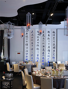 復(fù)古餐廳背景墻裝修效果圖
