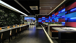 創(chuàng)意室內(nèi)餐廳吊頂裝修效果圖