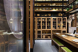 創(chuàng)意室內(nèi)餐廳背景墻效果圖