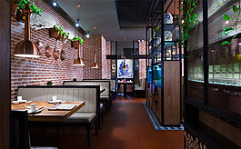 時(shí)尚室內(nèi)餐廳背景墻效果圖