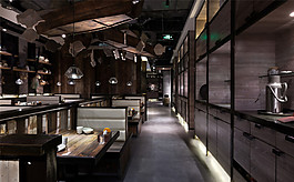 時(shí)尚室內(nèi)餐廳背景墻效果圖