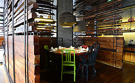 創(chuàng)意室內(nèi)餐廳背景墻效果圖