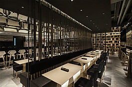 時(shí)尚室內(nèi)餐廳餐桌背景墻效果圖