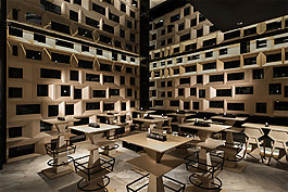 創(chuàng)意室內(nèi)餐廳背景墻效果圖