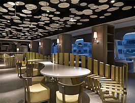 創(chuàng)意室內(nèi)餐廳吊頂裝修效果圖
