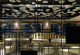 創(chuàng)意室內(nèi)餐廳吊頂裝修效果圖