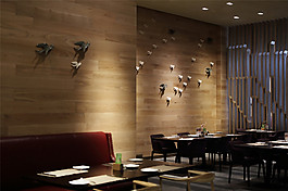 簡約室內(nèi)餐廳背景墻效果圖