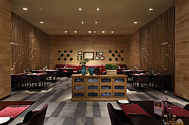 簡約室內(nèi)餐廳背景墻效果圖
