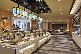 華麗室內(nèi)餐廳餐桌效果圖