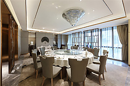簡約室內(nèi)餐廳吊燈裝修效果圖
