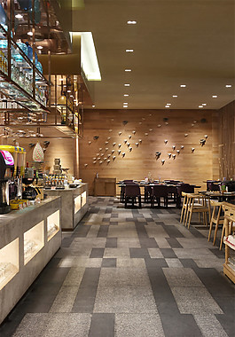 簡約室內(nèi)餐廳背景墻效果圖