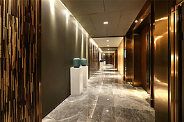 簡約室內(nèi)餐廳走廊效果圖