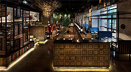 華麗室內(nèi)餐廳背景墻效果圖