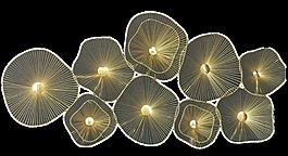 創(chuàng)意蘑菇燈光png元素素材