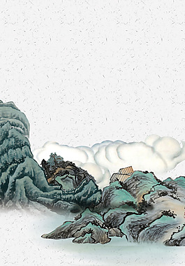 中國(guó)風(fēng)水墨畫背景