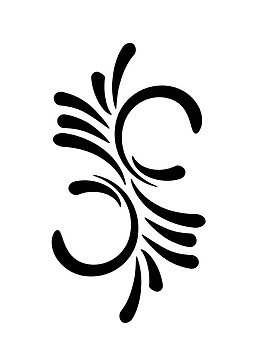 抽象對稱花紋圖形免摳png透明素材