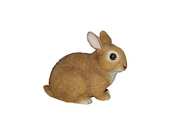 可爱棕色的兔子免抠png透明素材