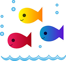 手繪卡通抽象魚免摳png透明素材