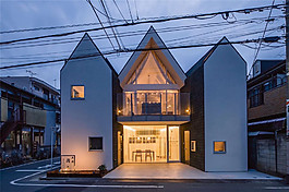 北欧清新房屋建筑纯色墙面室内装修效果图