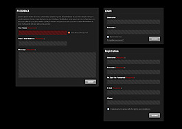 界面與登陸框psd分層素材