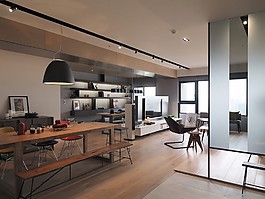 簡約餐廳吊燈裝修效果圖